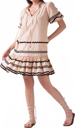 Celina Moon Jules Tier Dress In Taupe