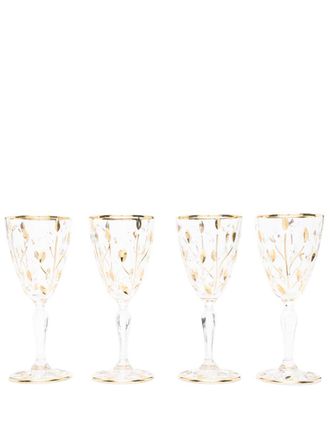 Les-Ottomans Gold-Tone Crystal Glass Set - Unisex - Crystal