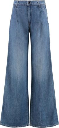 ASKK NY Cropped Jeans - Dames - Loose Fit Jeans - Blauw - W25 - Katoen - Jeans