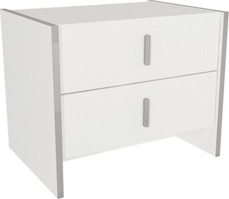 Vente-Unique Vente-unique - Comodino 2 cassetti Bianco - cadeba