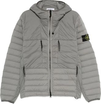 Stone Island Giacca trapuntata con cappuccio - Grigio