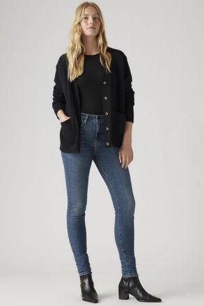 Levi's Vaqueros estrechos de talle alto 721 - Mujer - 23X28 - Lavado oscuro / Dark Indigo Worn In