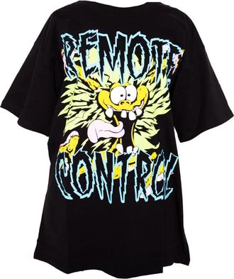 Jeremy Scott 2555C Tee - Dames - T-shirts - Zwart - XS - Tops