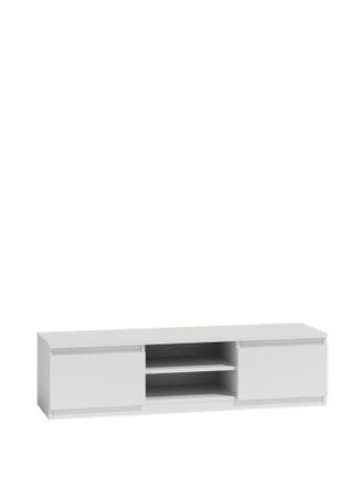 Hucoco Hucoco - Tivoli - Mueble De Televisi&oacute;n - Estilo Moderno - 140x40x36cm - 2 Cajones + 2 Puertas - Almacenamiento De Equipos De Televisi&oacute;n/audio