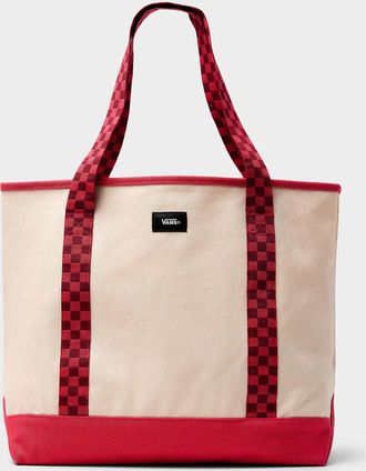 Vans Mens Pergs red check accent Tote Bag