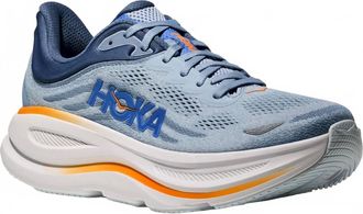 Hoka One One Mens Bondi 9 Wide Running Shoes In Drizzle/downpour