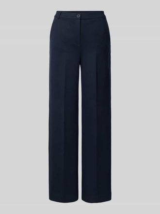 Max Mara Straight Leg Hose mit Baumwoll-Anteil Modell ZELOTA in Marine, Gr&ouml;&szlig;e XXL