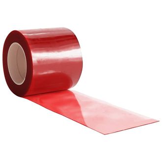 vidaXL Vidaxl - Tira De Cortina Para Puertas Pvc Rojo 200x1,6 Mm 50 M