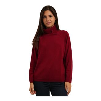 Pennyblack Pbbpentola Hoge hals trui - Dames - Coltruien - Rood - XL - Linnen - Truien & Vesten