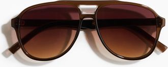 H&M Sonnenbrille im Pilotenlook - Beige