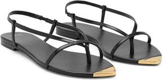 Mango Strappy Sandal in Black at Nordstrom, Size 6.5Us