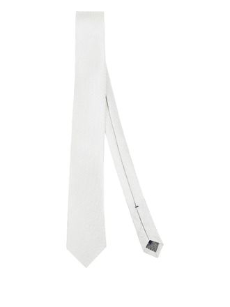 Errico Formicola ribbed silk tie - men - Silk - One Size - White