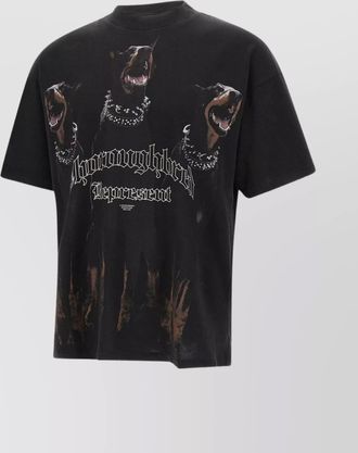 Represent cotton relaxed-fit printed t-shirt