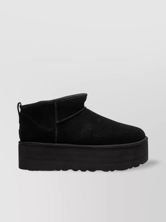 UGG suede platform ankle boots