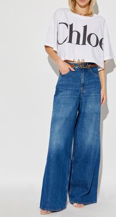 Chloé High-waisted Jeans, Womens, Blue