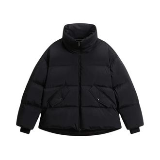 Woolrich Kelly kort donsjack - Dames - Jassen - Zwart - Maat: S Polyamide