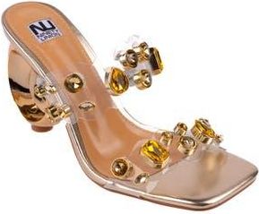 Ninety Union Joyful Embellished Slide Sandal in Gold at Nordstrom Rack, Size 5