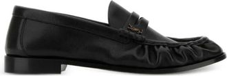Saint Laurent Black Leather Loafers