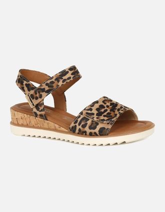 Tamaris Tamaris Womens Iris Womens Low Wedge Sandals - Brown - Size: 4