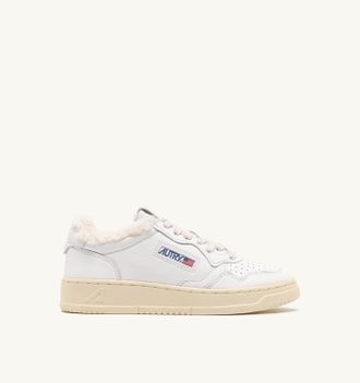Autry MEDALIST LOW SUPER SOFT SNEAKERS IN WHITE LEATHER