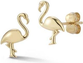 Ember Fine Jewelry 14K Gold Flamingo Stud Earrings at Nordstrom Rack