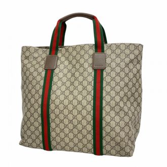 Gucci Brown Pvc Tote Bag (Pre-Owned)