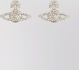 Vivienne Westwood crystal stud earrings pair embellished detailing