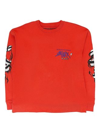 Chrome Hearts Matty Boy crew-neck sweatshirt - men - Fabric - L - RED