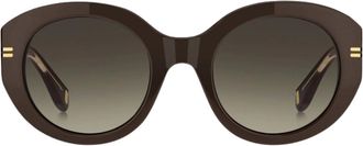 Marc Jacobs Womens Marc Jacobs Brown Rounded Framed Brown Gradient Lensed Sunglasses - Size: ONE size