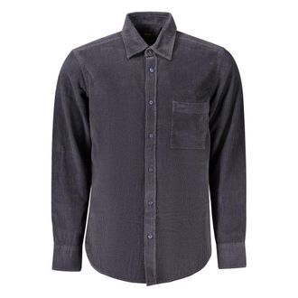 HUGO BOSS Blue Cotton Mens Mens Shirt