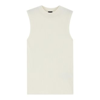 HUGO BOSS Dames/Dames Feskies Gebreide Slanke Top (Wit)