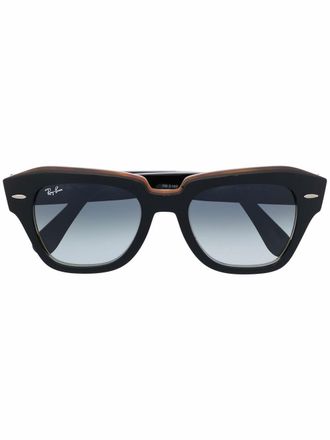 Ray-Ban Occhiali da sole squadrati State Street - Nero