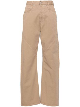 Maison Margiela high-rise wide-leg jeans - Neutrals