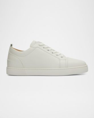 Christian Louboutin Men & apos;s Louis Junior Leather Red Sole Sneakers
