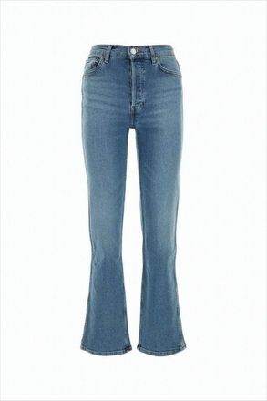 Re/Done Mid-Rise Denim Pants With Flared Legs