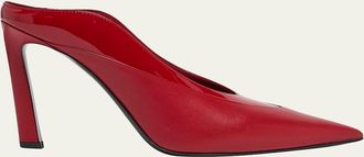 Givenchy Mixed Leather Pointed-Toe Mule Pumps
