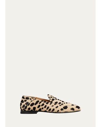 Tod's Pony Effect Leather Mule Loafers