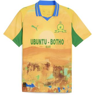 Puma Puma Mens X Kidssuper Mamelodi Sundowns Home Shirt 2025 2026 Yellow/Green M