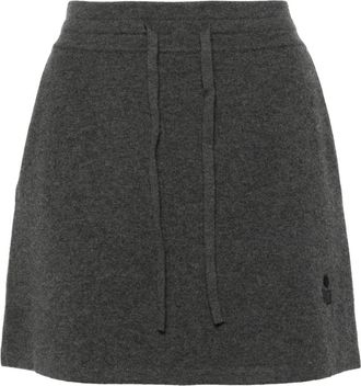 Isabel Marant Amaline knitted mini skirt - women - Viscose/Cotton/Wool/Polyamide/Elastane/Polyester - 38 - Grey