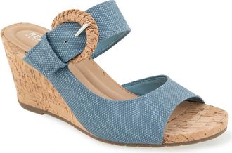 Kenneth Cole Reaction Gibbs Wedge Sandal in Blue at Nordstrom Rack, Size 5.5