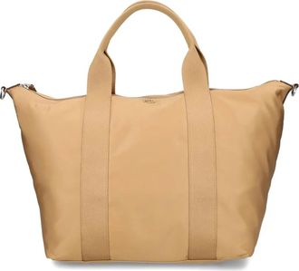 Lauren Ralph Lauren Borsa tote con zip - Toni neutri