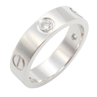 Cartier Silver Clear White Gold (18K) Band Ring (Pre-Owned)