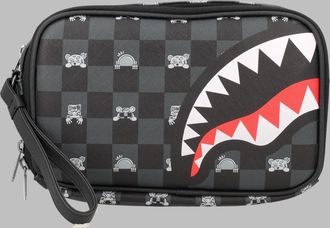Sprayground Grey Peeking Character Check Toilettenartikel-Stein