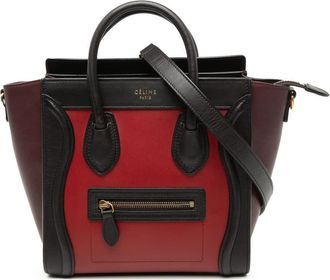 Celine Pre-owned Celine Nano Tricolor Leather Luggage Tote Ladies F-GA-1145