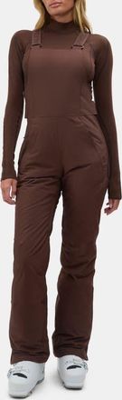 Halfdays Carson Waterproof Snow Bib Overalls in Spiked Cocoa at Nordstrom, Size X-Small