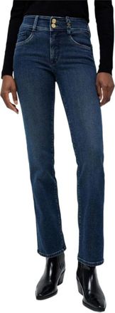 Salsa Straight Leg Denim Jeans - Dames - Slim Fit Jeans - Blauw - W26 L30 - Denim - Jeans