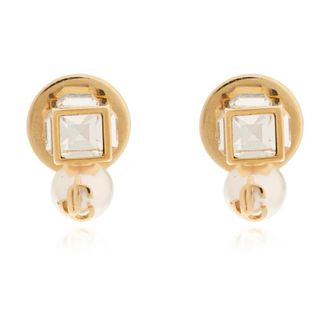 Jimmy Choo London JC Pearl Cube Studs - Dames - Oorbellen - Geel - ONE Size - Accessoires