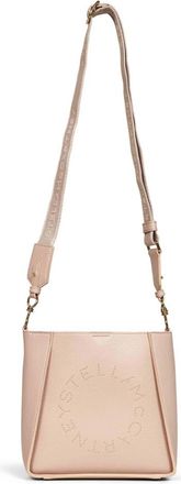 Stella McCartney Tassen, Dames, Roze, ONE Size, Polyester, Logo Square Crossbody Tas