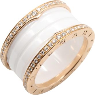 Bulgari Clear Pink Gold (18K) Band Ring (Pre-Owned)