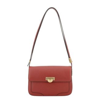 Pourchet Tassen, Dames, Rood, ONE Size, Leer, Grand Sac port&eacute; travers